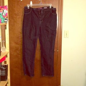 Gloria Vanderbilt Dark Wash Amanda Jeans, sz 18